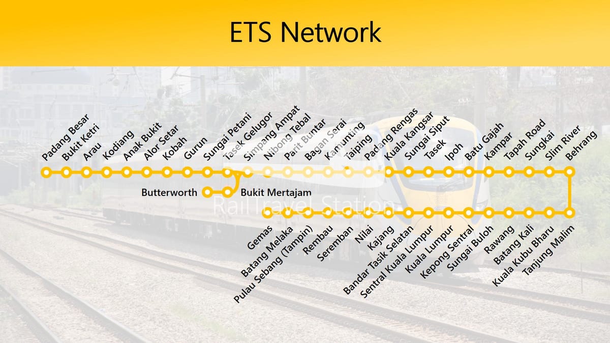 نقشہ کے ets راستے کا نقشہ ملائیشیا