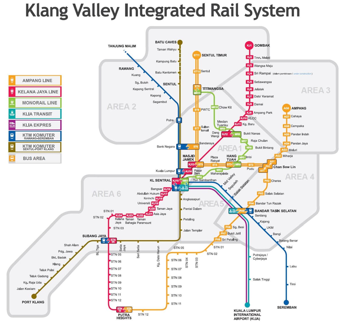 lrt نقشہ ملائیشیا 2016