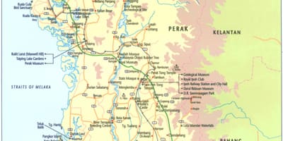 نقشہ کے پیراک صوبہ ملائیشیا