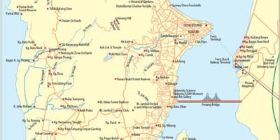 نقشہ pulau pinang ملائیشیا