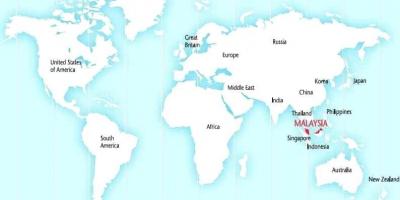 دنیا کے نقشے دکھا ملائیشیا