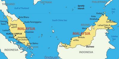 ایک ملائیشیا کا نقشہ