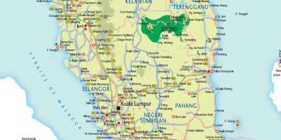 ملائیشیا کے ایل نقشہ